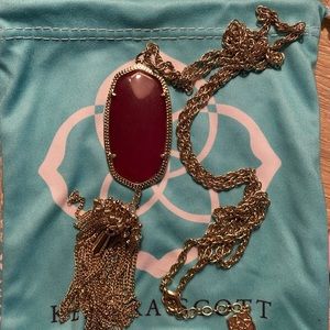 Kendra Scott Rayne Gold Long Pendant Necklace